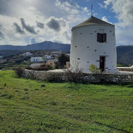 Paros Traditional Windmill In Lefkes *