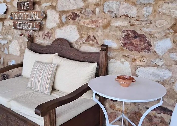 Paros Traditional Windmill In Lefkes *